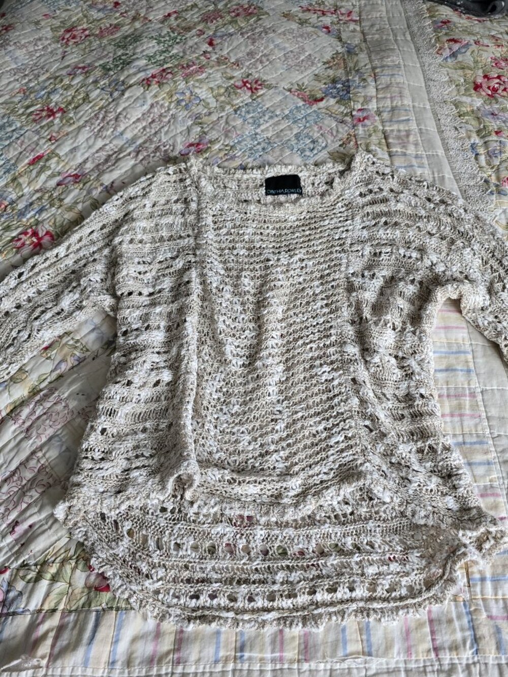 Vintage Cynthia Rowley Knit Sweater, Size Small